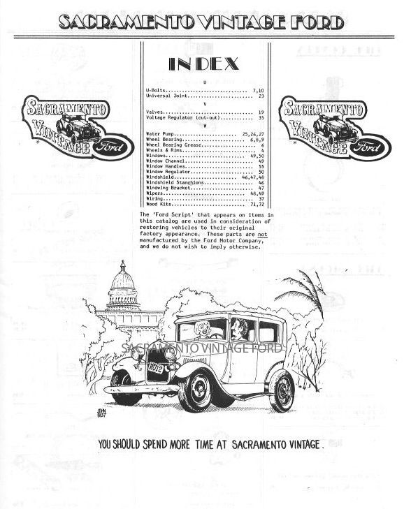 CATALOG- MODEL A PARTS #16A - FOR REFERENCE ONLY - PRICES NOT CURRENT!