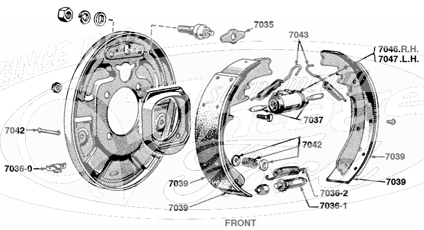 WHEEL CYLINDER RH FRONT  PICKUP 1948-60 and 1965-67