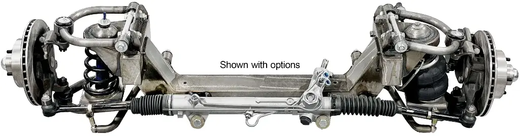 1957-1964 FORD F100 PICKUP COIL SPRING IFS with POWER RACK with OPTIONS SHOWN