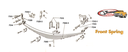 SHACKLE KIT front spring 1953-56