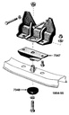 UPPER MOTOR MOUNT PU 1953-56 FRONT