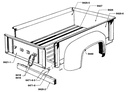 TAIL GATE- Step Side 49 13/16IN 1953-72