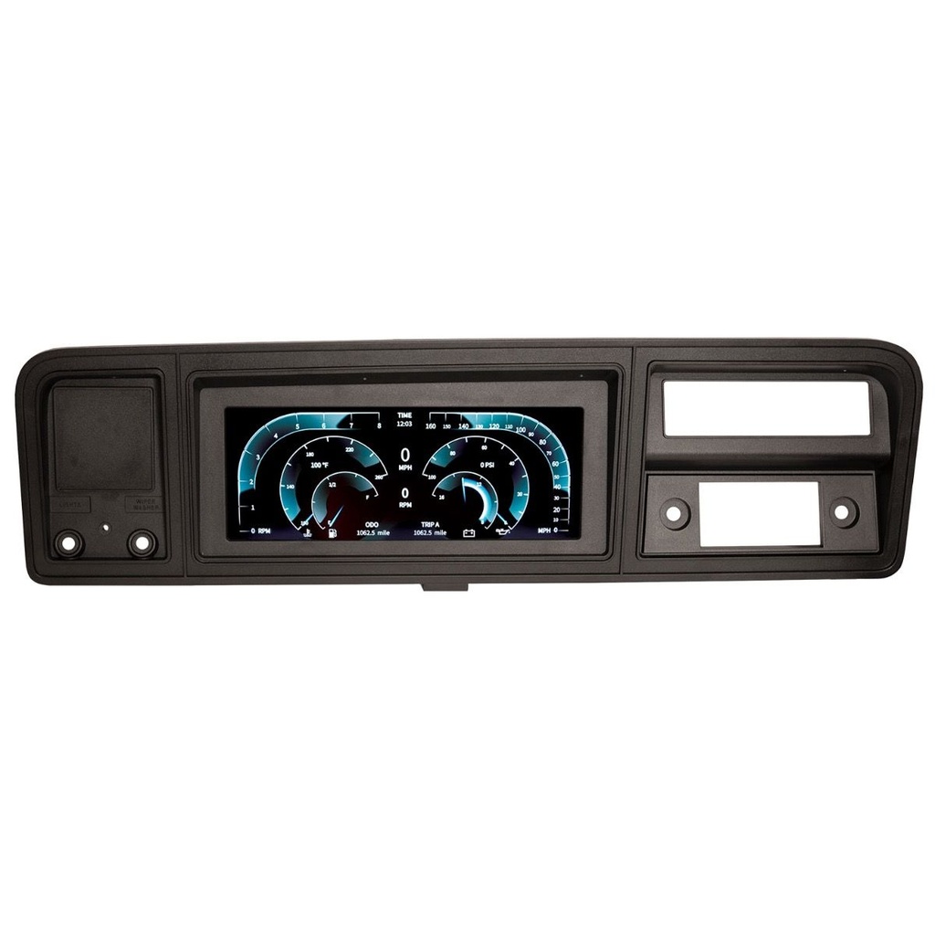 INVISION LCD DASH KIT 1973-1979 FORD TRUCK, 1978-1979 FORD BRONCO DIRECT FIT DIGITAL DASH