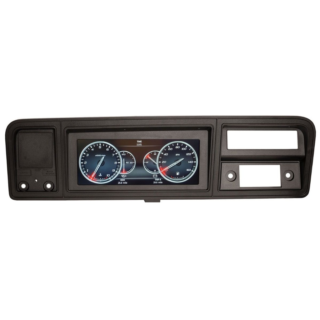 INVISION LCD DASH KIT 1973-1979 FORD TRUCK, 1978-1979 FORD BRONCO DIRECT FIT DIGITAL DASH