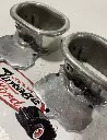 SCOTT STYLE TOPS FOR STROMBERG 97  (2) POLISHED ALUMINUM - ALMOST GONE SOLD AS-IS