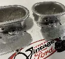 SCOTT STYLE TOPS FOR STROMBERG 97  (2) POLISHED ALUMINUM - ALMOST GONE SOLD AS-IS