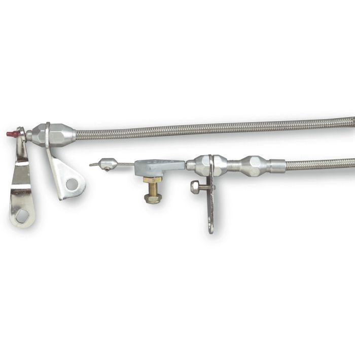 C4 KICKDOWN CABLE KIT 48" BRAIDED STAINLESS by LOKAR USA 