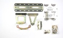 LOKAR SHIFTER FORD AOD 23" NOSTALGIA DOUBLE BEND CHROME STICK, CASE MOUNT, BLACK KNOB