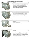 STARTER DRIVE (BENDIX) ASSEMBLY-MODERN 1928-53 GREAT FOR 12 VOLT
