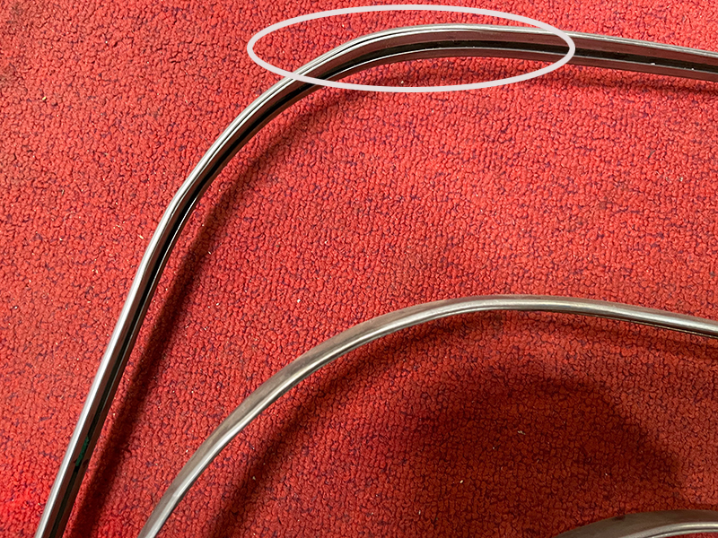 BELT RAIL METAL MOLDING- COUPES- BUSINESS, SPORT & SPECIAL / 1" WIDE - minor issues / 2-PC DESIGN