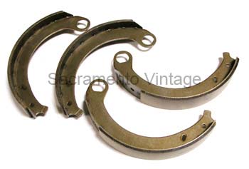 BRAKE SHOES- 1942-48 -NEW NOT RELINED-  LONG LINING FACES FRONT SET OF 4