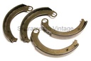 BRAKE SHOES- 1942-48 -NEW NOT RELINED-  LONG LINING FACES FRONT SET OF 4