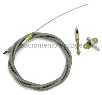 LOKAR CONNECTOR CABLE FOR UNDER THE DASH E BRAKE 72" STAINLESS