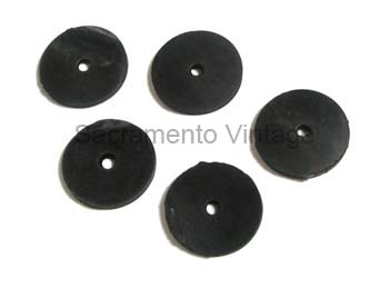 DASH RAIL RUBBER SPACERS/INSULATORS 1928-31 SET OF (6)