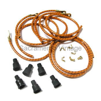 DISTRIBUTOR WIRE KIT- 7MM 1909-27 OAK/BLACK T3217 & T3217 DIST 3