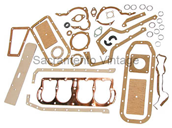 ENGINE OVERHAUL GASKET SET 1909-27 WITH COPPER HEAD GASKET