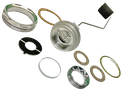 GAS GAUGE ASSEMBLY-  W/ C-H-R-O-M-E PLATED NUTS & GAS RESISTANT NITROPHYL FLOAT  USA 1928-31