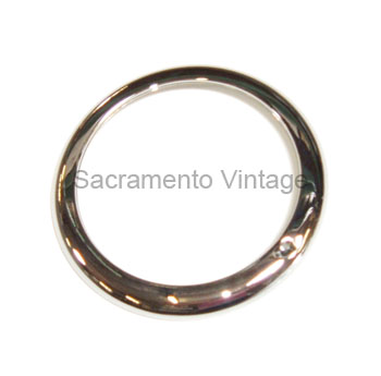 HEADLAMP RIMS- smooth / STAINLESS STEEL - Passenger 1947-48