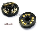 MAIN LIGHT HARNESS CONTACT PLATE ONLY - ASSEMBLED w/ 9 BRASS CONTACTS PLUS CENTER HORN CONTACT / 0.31" THICK