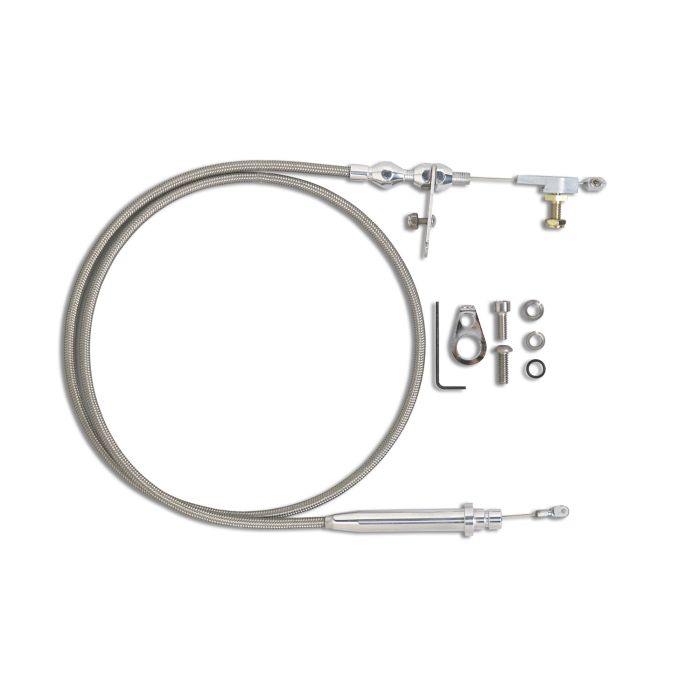 C4 KICKDOWN CABLE KIT 48" BRAIDED STAINLESS by LOKAR USA 