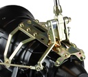 LOKAR SHIFTER FORD C6 23" NOSTALGIA DOUBLE BEND CHROME STICK, CASE MOUNT, BLACK KNOB