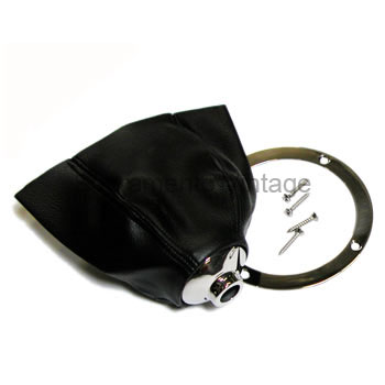 LOKAR SHIFT BOOT CLASSIC with ROUND POLISHED STAINLESS RING and TOP BEZEL