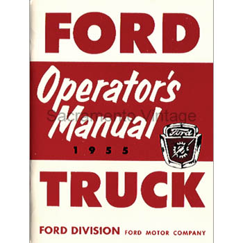 OPERATORS MANUAL 1955 F-100