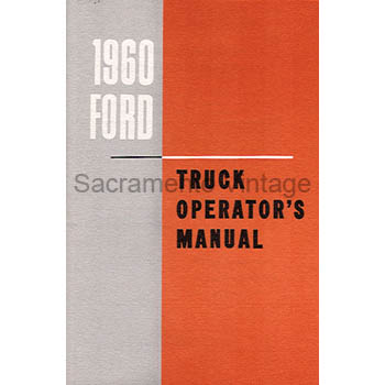 OPERATORS MANUAL 1960