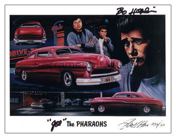 PHOTO/LITHOGRAPH-Bo Hopkins color Howe Autographed 8X10 COLOR PHOTO