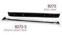 REAR BUMPER BAR- CHROME 1948-72