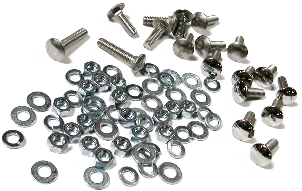 RUNNING BOARD BOLT KIT- POLISHED STAINLESS 1953-56