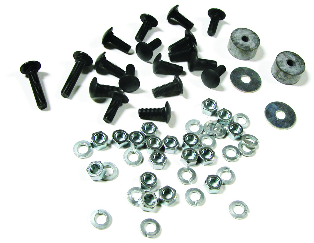 RUNNING BOARD BOLTS- PLAIN STEEL /  SAE THREADS 1953-56