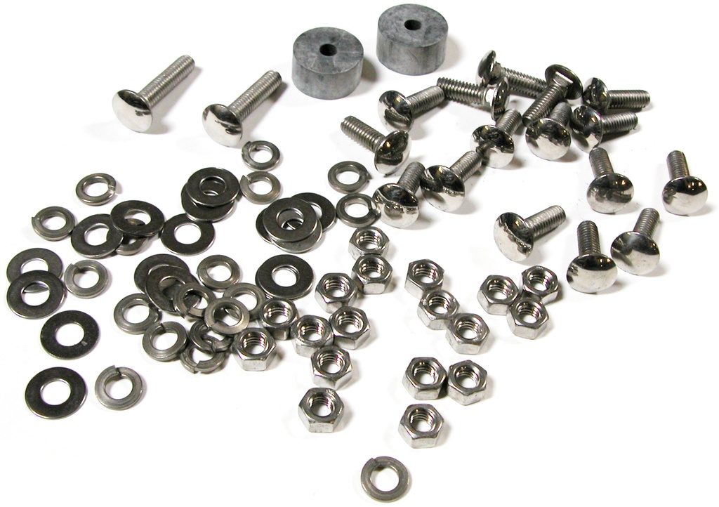 RUNNING BOARD BOLTS-  polished STAINLESS 1953-56