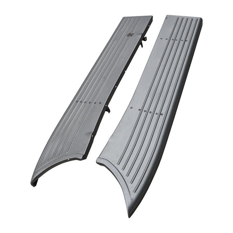 RUNNING BOARDS-  RIBBED STEEL - NO TIRE DIMPLE   PICKUP 1940-41