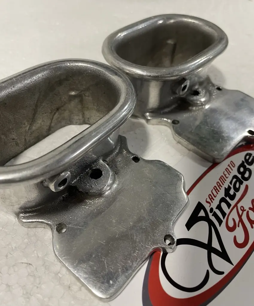 SCOTT STYLE SP TOPS FOR STROMBERG 97 (2)  POLISHED ALUMINUM - ALMOST GONE SOLD AS-IS