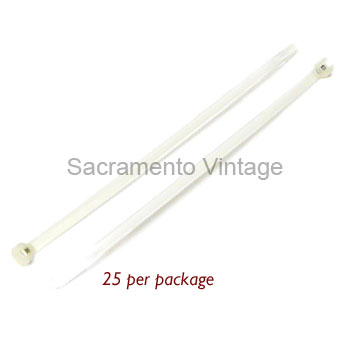 SELF LOCKING WIRE TYS - CLEAR (25)