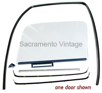 SOLID SIDE WINDOW KIT- clear 1957-60
