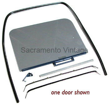 SOLID SIDE WINDOW KIT- smoke 1956