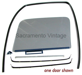 SOLID SIDE WINDOW KIT- smoke 1957-60