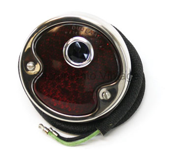 TAIL LAMP- BLACK / W/ BLUE DOT  LEFT / 1932 PASSENGER & 1932-42 PICKUP 