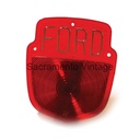 TAIL LIGHT LENS SILVER FOIL FORD BLOCK LETTERS 1955-56