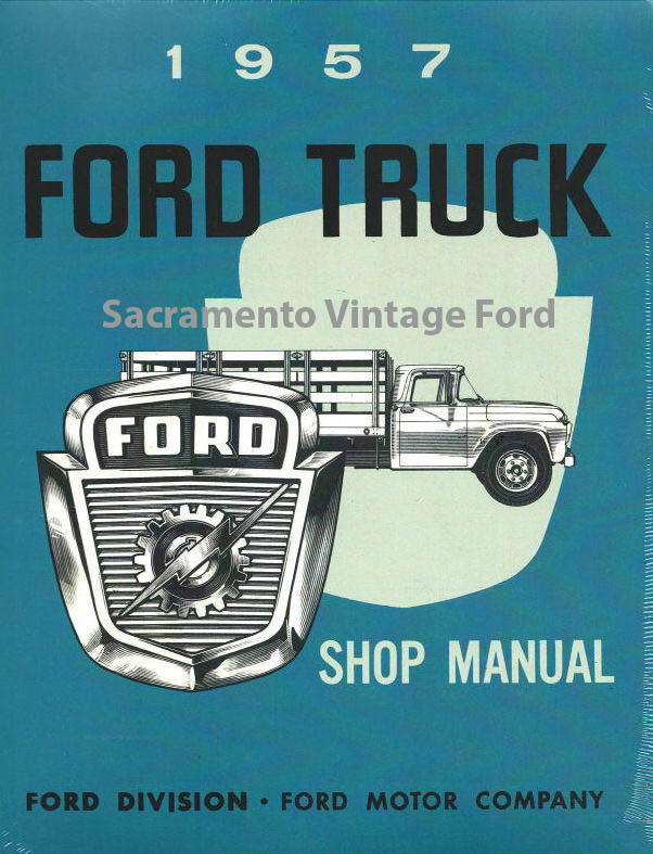 TRUCK SHOP MANUAL - F-100 1957