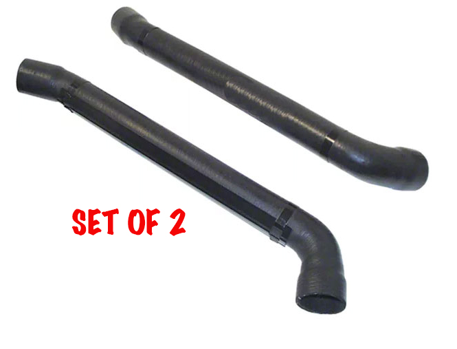 UPPER RADIATOR HOSES W/ METAL SUPPORTS (2)- PLAIN 1942-48 PASSENGER