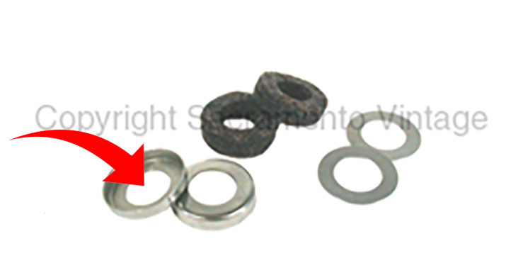 WATER PUMP BEARING / STEEL CUP WASHERS 1928-34
