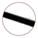 WINDOW CHANNEL- single side felt- black EDGE 96"