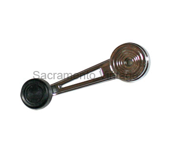 WINDOW HANDLE W/BLACK KNOB IMPORT 73-79