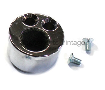 STEERING COLUMN UPPER BUSHING-  drilled  & tapped 1928-31  Chrome