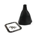 LOKAR SHIFT BOOT RECTANGULAR with POLISHED STAINLESS MOUNTING RING