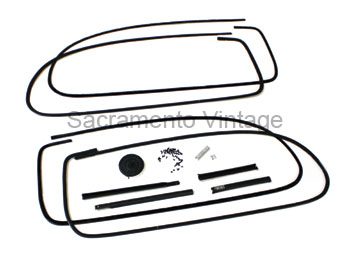 [06318-33] REAR 1/4 WINDOW GLASS CHANNEL KIT- TUDOR SEDAN  1938-40
