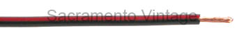 [60-12-02] 12 GAUGE PVC WIRE - BLACK RED SOLD PER FOOT - NO RETURNS